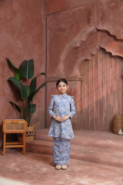 KURUNG FLORENCE KIDS - ASTER DENIM BLUE