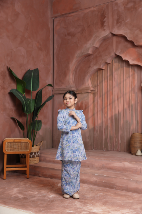 KURUNG FLORENCE KIDS - ASTER DENIM BLUE