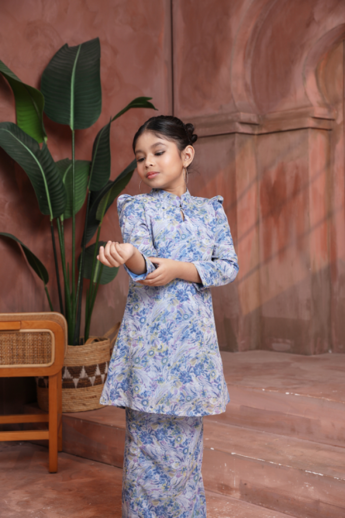 KURUNG FLORENCE KIDS - ASTER DENIM BLUE