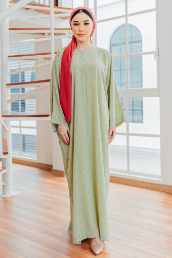 KAFTAN QASEH - IMAN GREEN LILIY