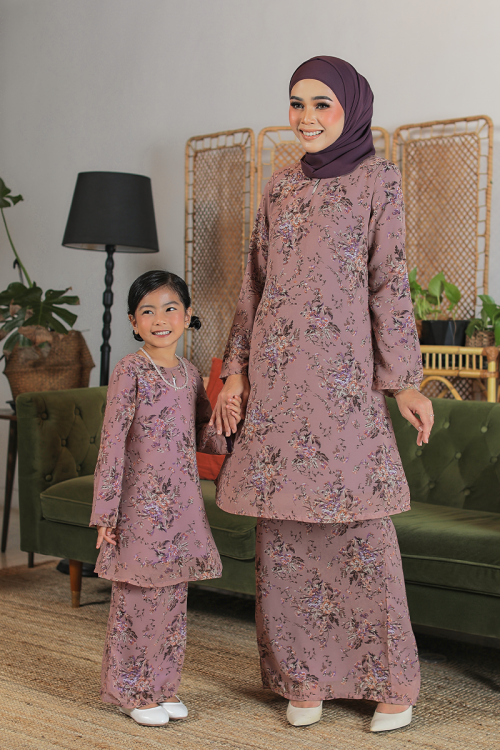 KURUNG FLOURISH - ANGGERIK KIDS IN DUSTY PURPLE