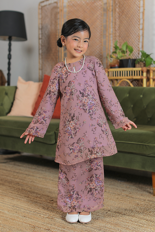 KURUNG FLOURISH - ANGGERIK KIDS IN DUSTY PURPLE