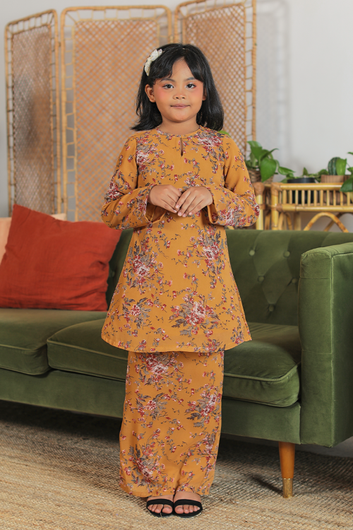 KURUNG FLOURISH - ANGGERIK KIDS IN MUSTARD