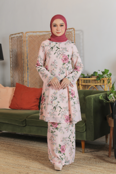 KURUNG FLOURISH - KENCHANA IN SOFT PINK