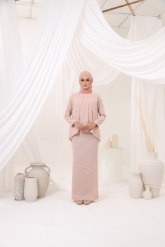 KURUNG EMBRACE - CHLOE IN PINK PEACH