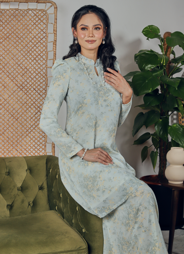 KURUNG FLORENCE - DAHLIA PISTACHIO