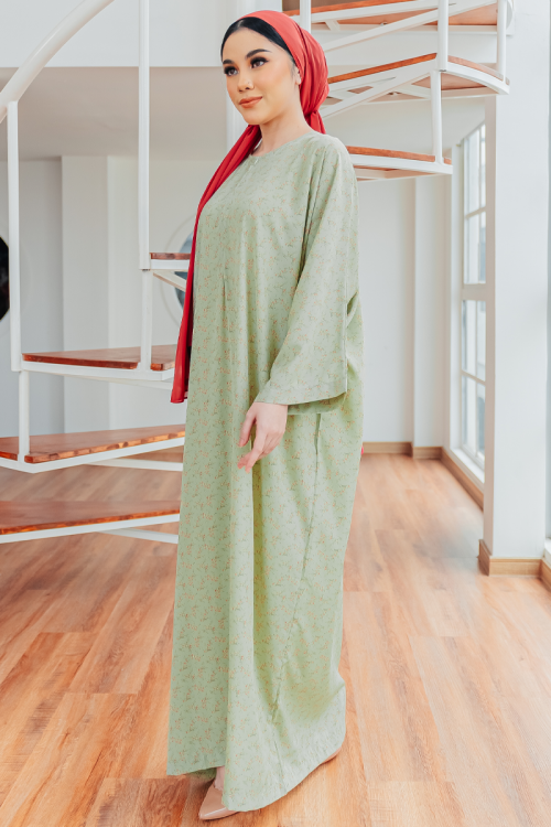 KAFTAN QASEH - IMAN GREEN LILIY