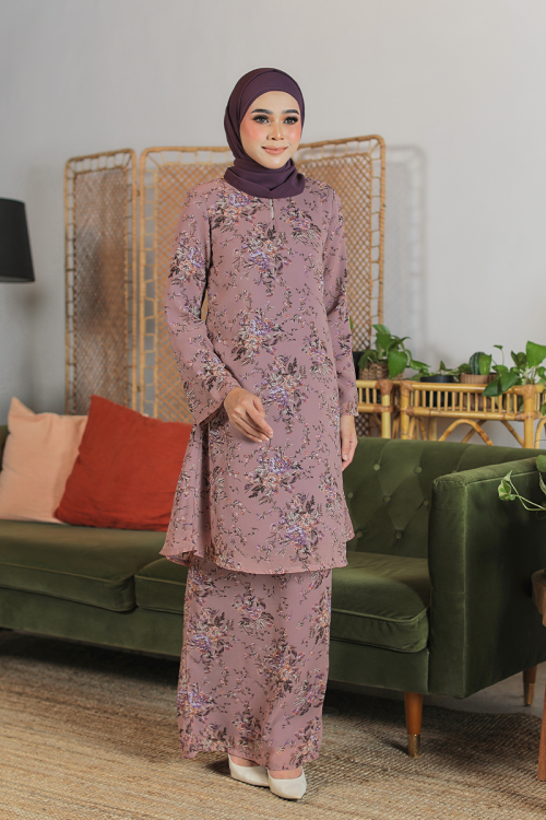 KURUNG FLOURISH - ANGGERIK IN DUSTY PURPLE