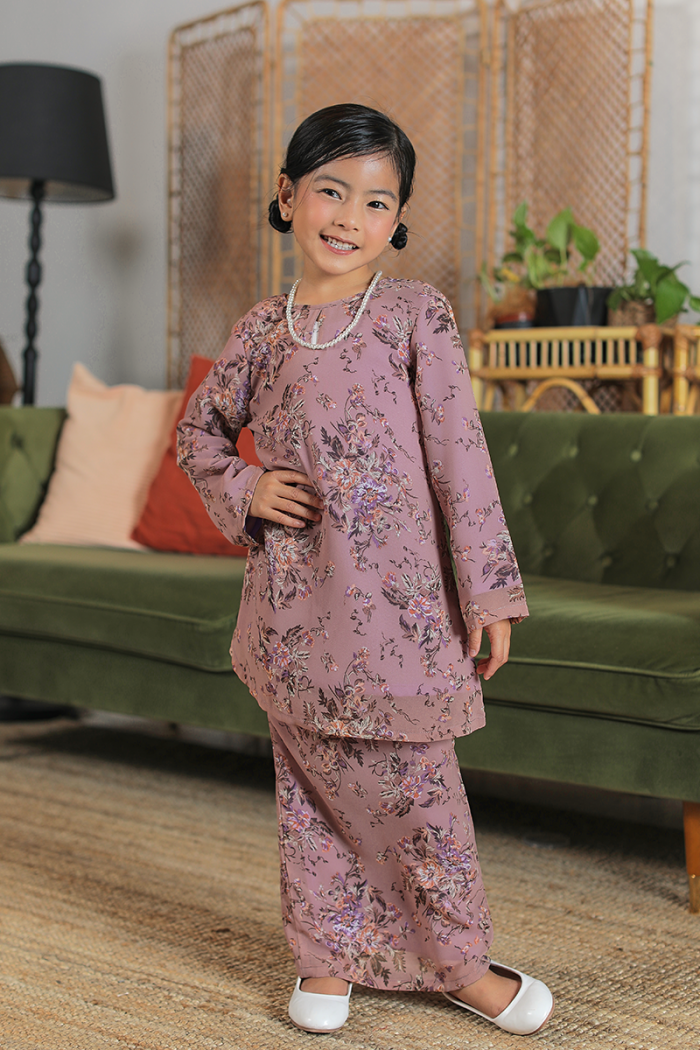 KURUNG FLOURISH - ANGGERIK KIDS IN DUSTY PURPLE