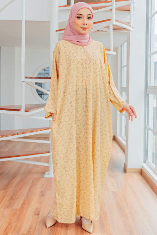 KAFTAN QASEH - IMAN APRICOT CREAM