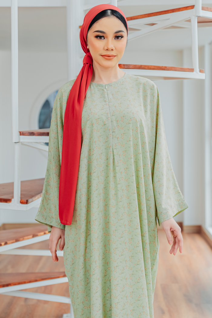 KAFTAN QASEH - IMAN GREEN LILIY