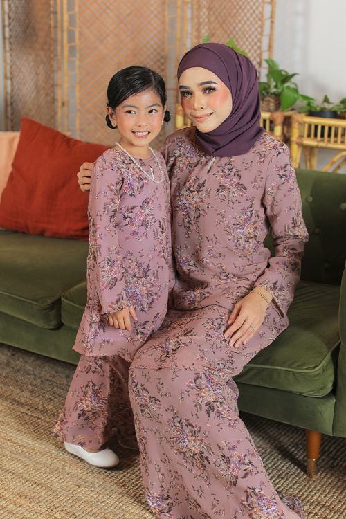 KURUNG FLOURISH - ANGGERIK KIDS IN DUSTY PURPLE