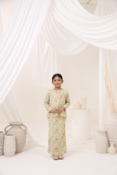 KURUNG EMBRACE KIDS - ALAYNA IN SOFT YELLOW