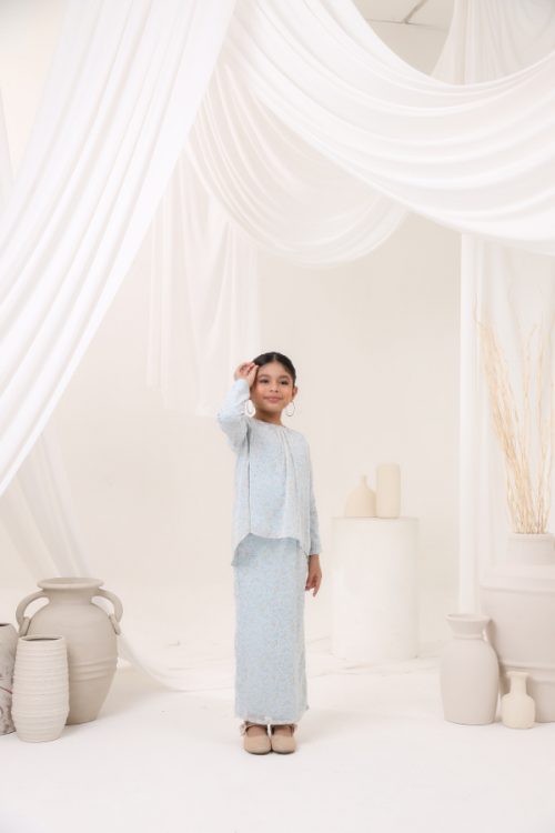 KURUNG EMBRACE KIDS - CHLOE IN BABY BLUE