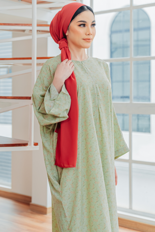 KAFTAN QASEH - IMAN GREEN LILIY