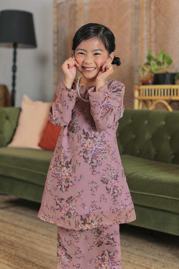 KURUNG FLOURISH - ANGGERIK KIDS IN DUSTY PURPLE