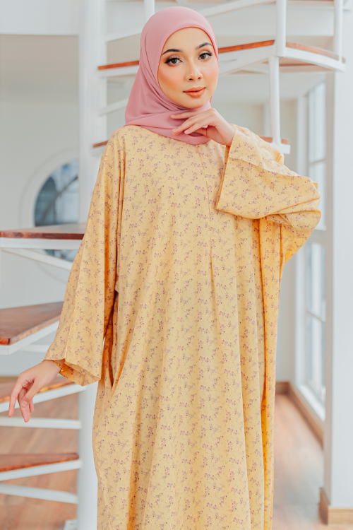 KAFTAN QASEH - IMAN APRICOT CREAM