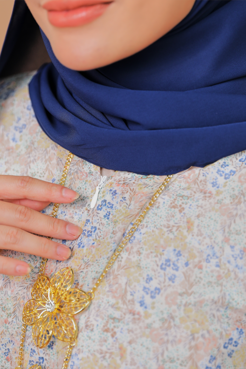 KELASIK KEBAYA - MELATI IN YELLOWISH BLUE