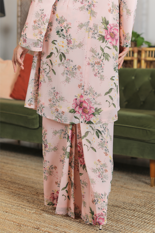 KURUNG FLOURISH - KENCHANA IN SOFT PINK