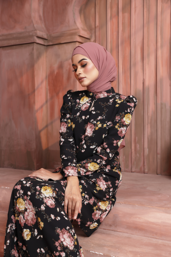 KURUNG FLORENCE - PANSY IN BLACK