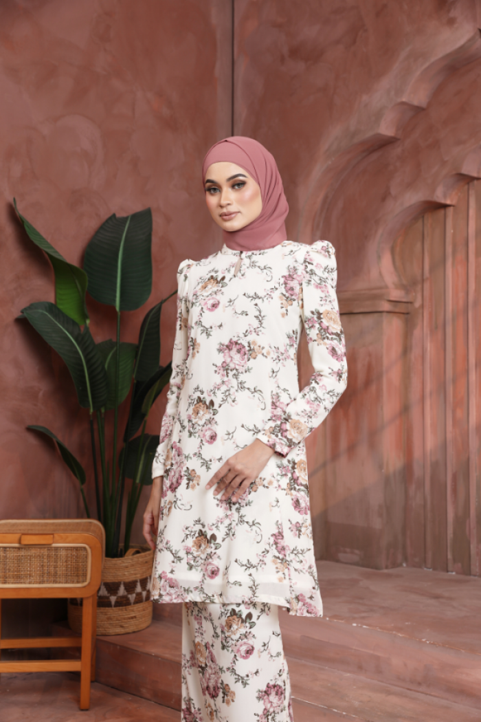 KURUNG FLORENCE - PANSY IN CREAM
