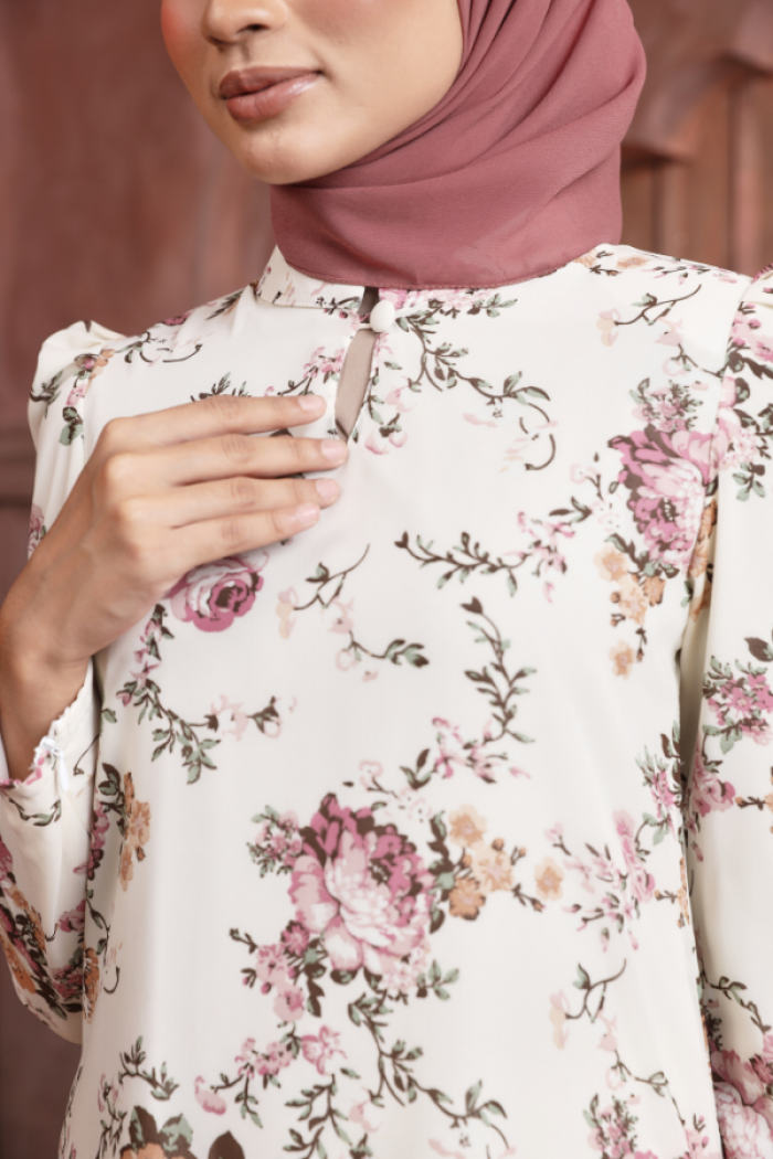 KURUNG FLORENCE - PANSY IN CREAM