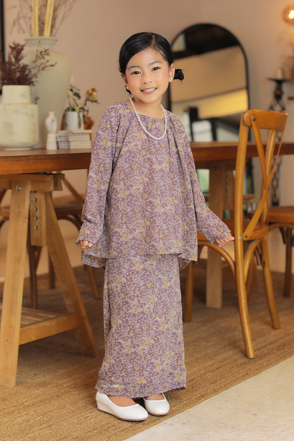 KURUNG EMBRACE KIDS - AUDREY IN VIOLET