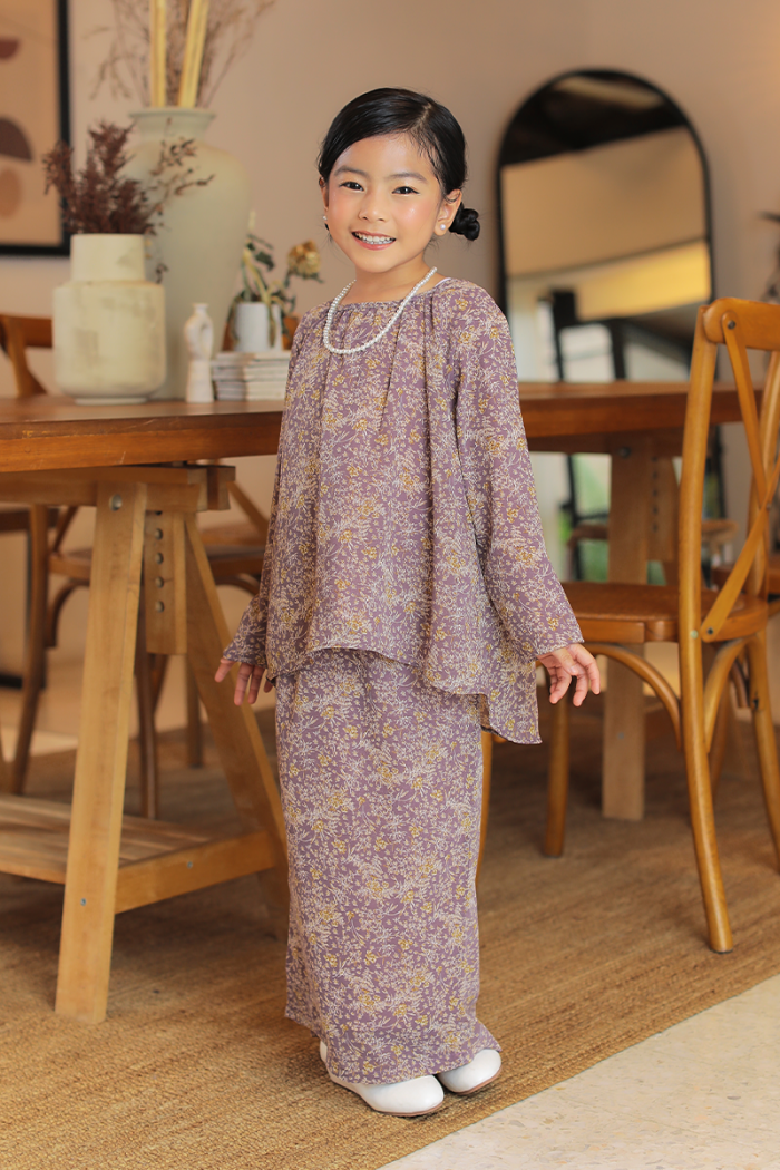 KURUNG EMBRACE KIDS - AUDREY IN VIOLET