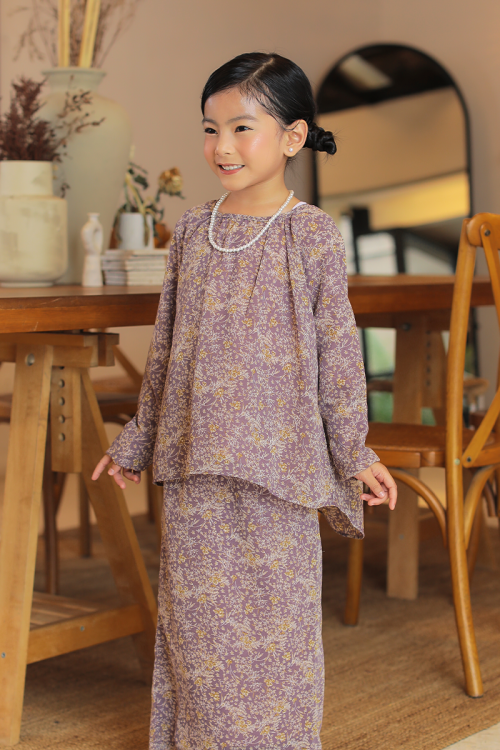 KURUNG EMBRACE KIDS - AUDREY IN VIOLET