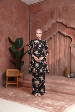 KURUNG FLORENCE - PANSY IN BLACK