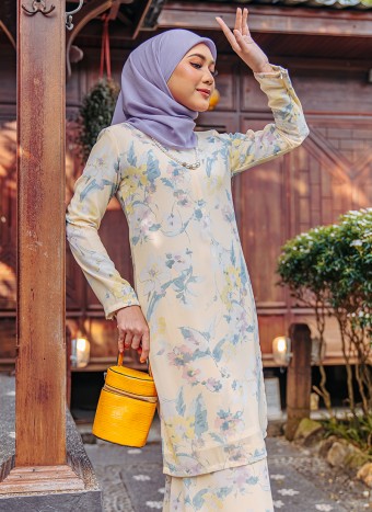 KURUNG FLORAL - IXORA