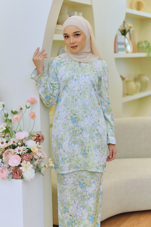 KURUNG LUMIERE - CECILY IN SAGE GREEN